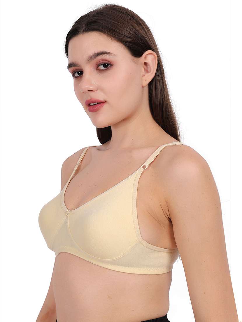 Women Pack Of 3 Solid Full Coverage Regular Bra - 22721512 -  Standard Image - 3