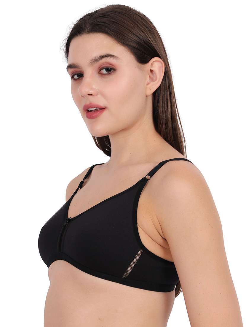 Women Pack Of 2 Solid Full Coverage Regular Bra - 22721524 -  Standard Image - 3