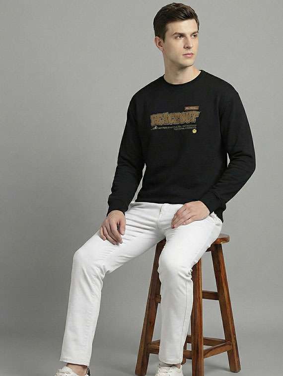 Men Printed Long Sleeves Regular Fit Sweatshirt - 22721557 -  Standard Image - 3