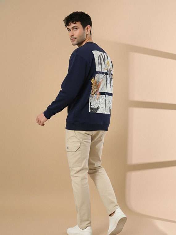 Men Printed Long Sleeves Regular Fit Sweatshirt - 22721577 -  Standard Image - 3