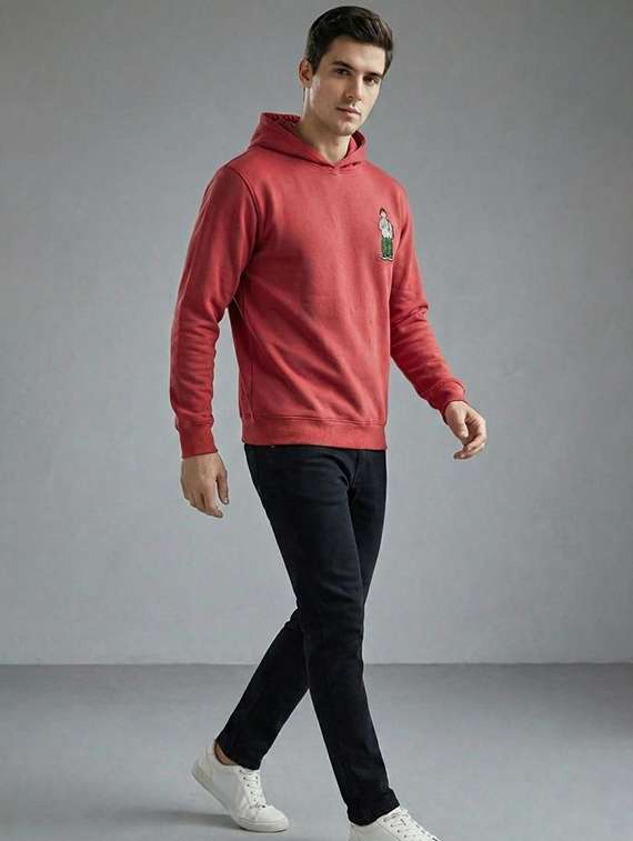 Men Solid With Work Long Sleeve Regular Fit Sweatshirt - 22721603 -  Standard Image - 3