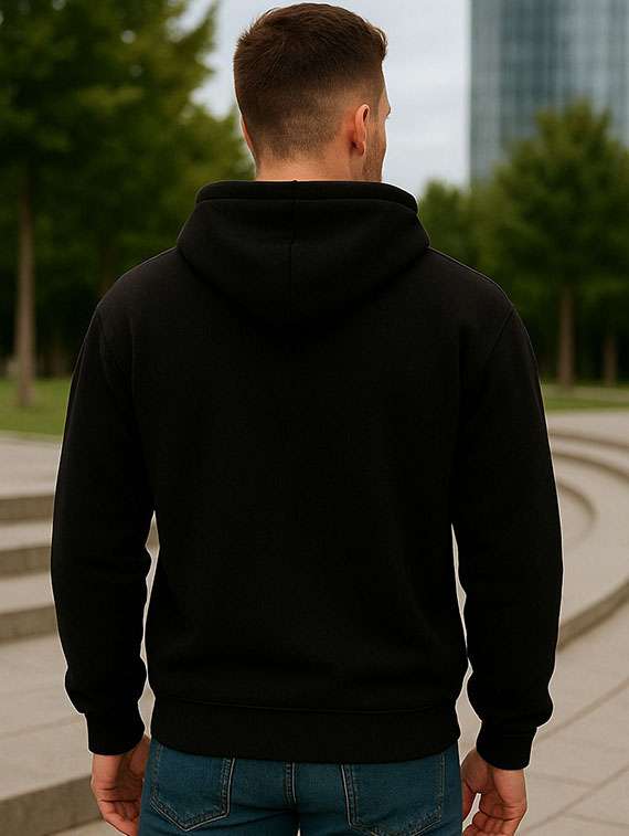 Men Embroidered Long Sleeves Hooded Sweatshirt - 22721675 -  Standard Image - 3