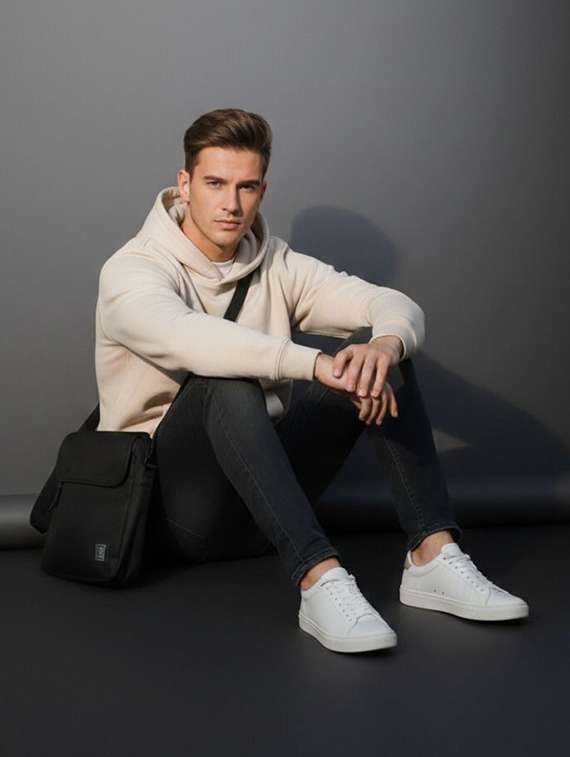 Men Solid Long Sleeve Regular Fit Sweatshirt - 22721681 -  Standard Image - 3