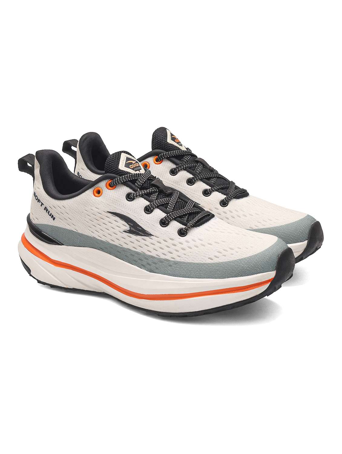 men textured lace up sports shoes