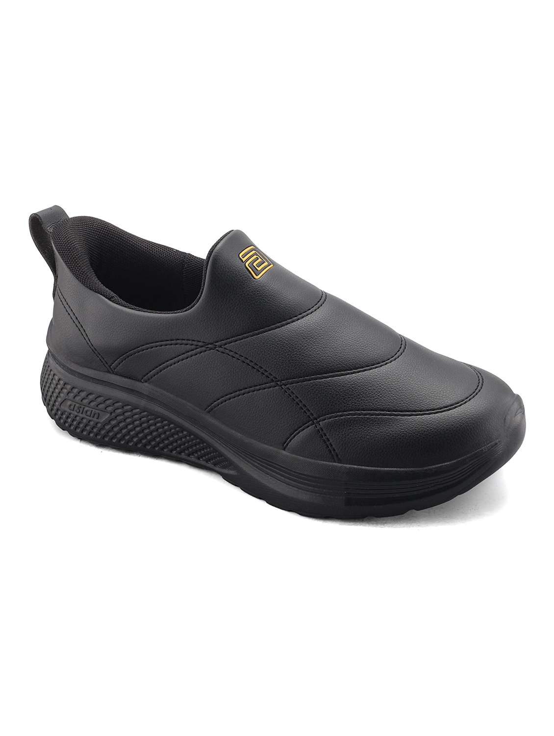 men textured slip on casual shoes