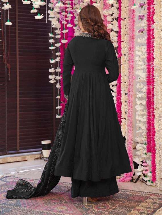Women Embroidered Long Sleeves Kurta Palazzo Set With Dupatta - 22722139 -  Standard Image - 3