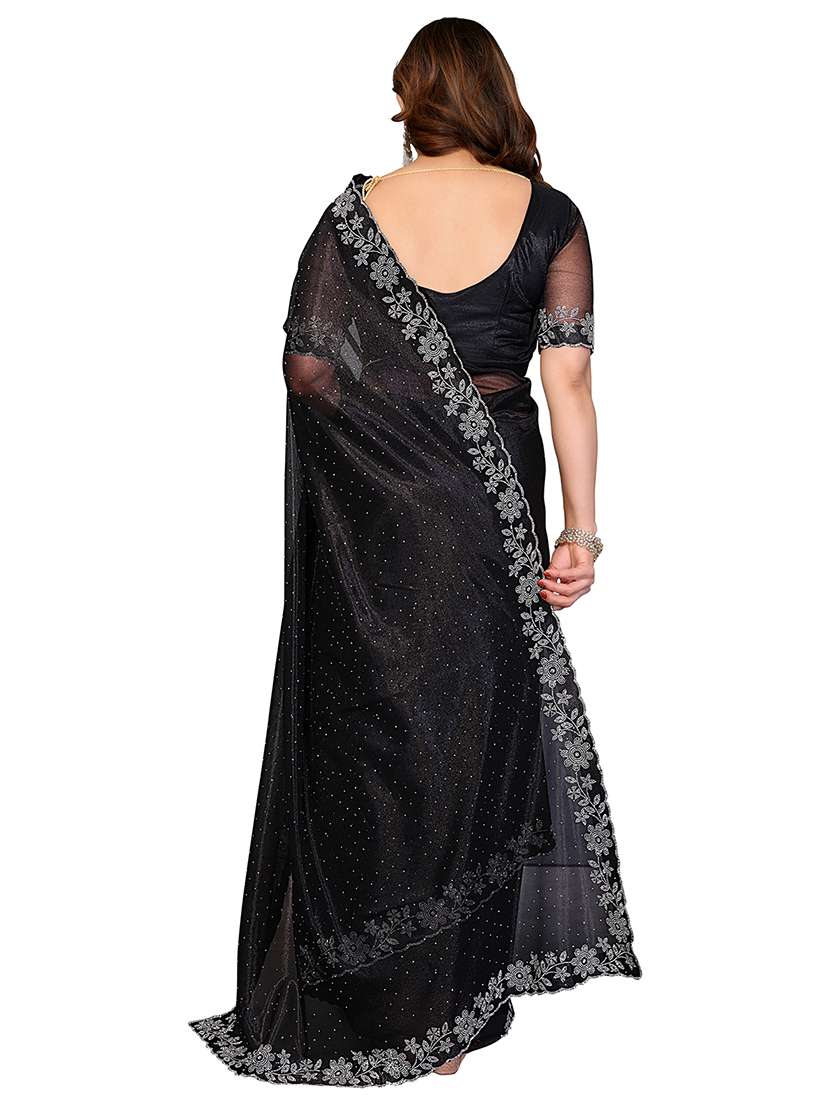 Women Pack Of 2 Self Design Combo Saree With Blouse - 22722716 -  Standard Image - 3