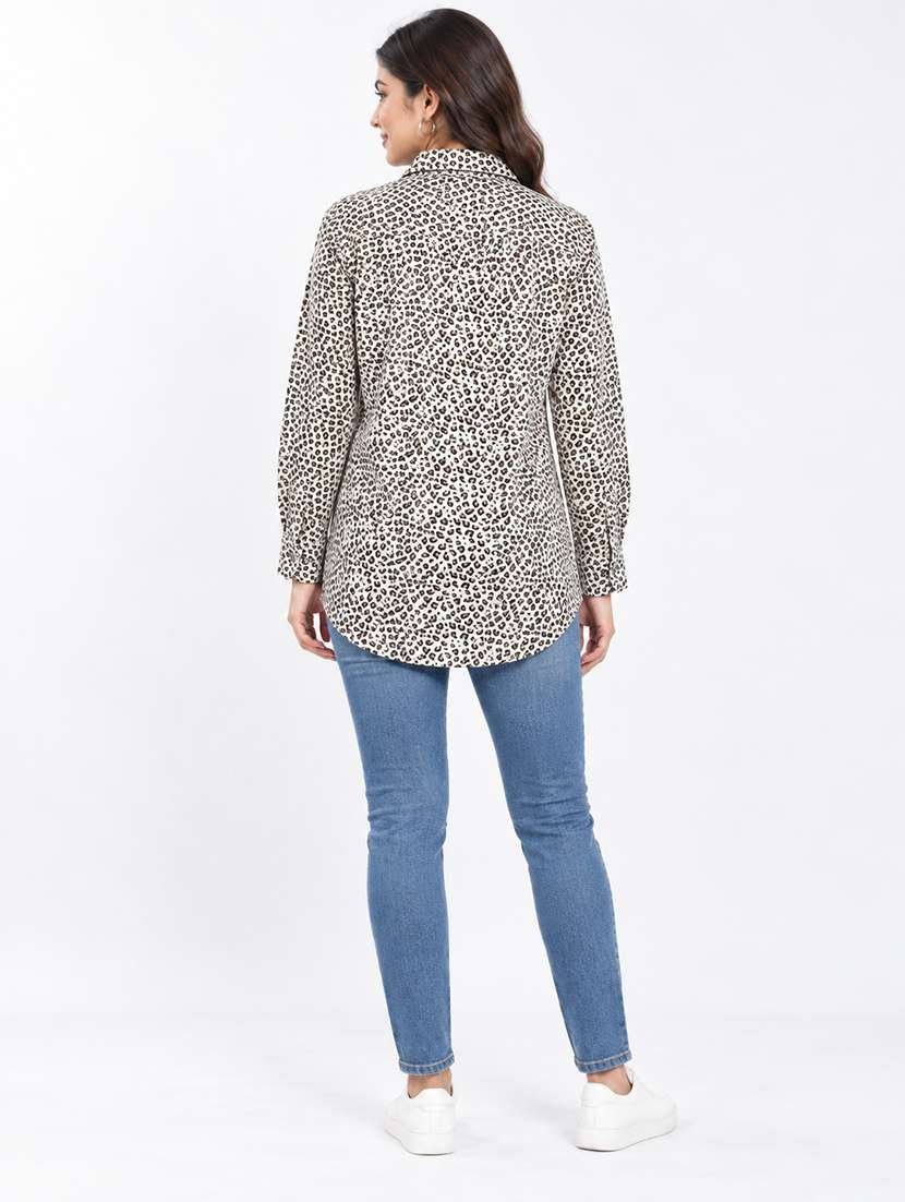 Women Printed Long Sleeves Regular Shirt - 22723383 -  Standard Image - 3