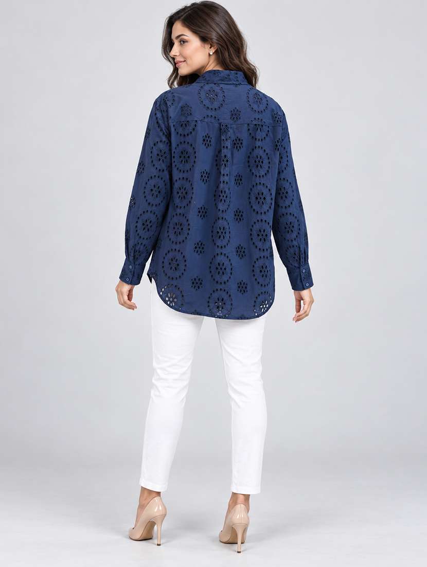 Women Embroidered Long Sleeves Regular Shirt - 22723385 -  Standard Image - 3