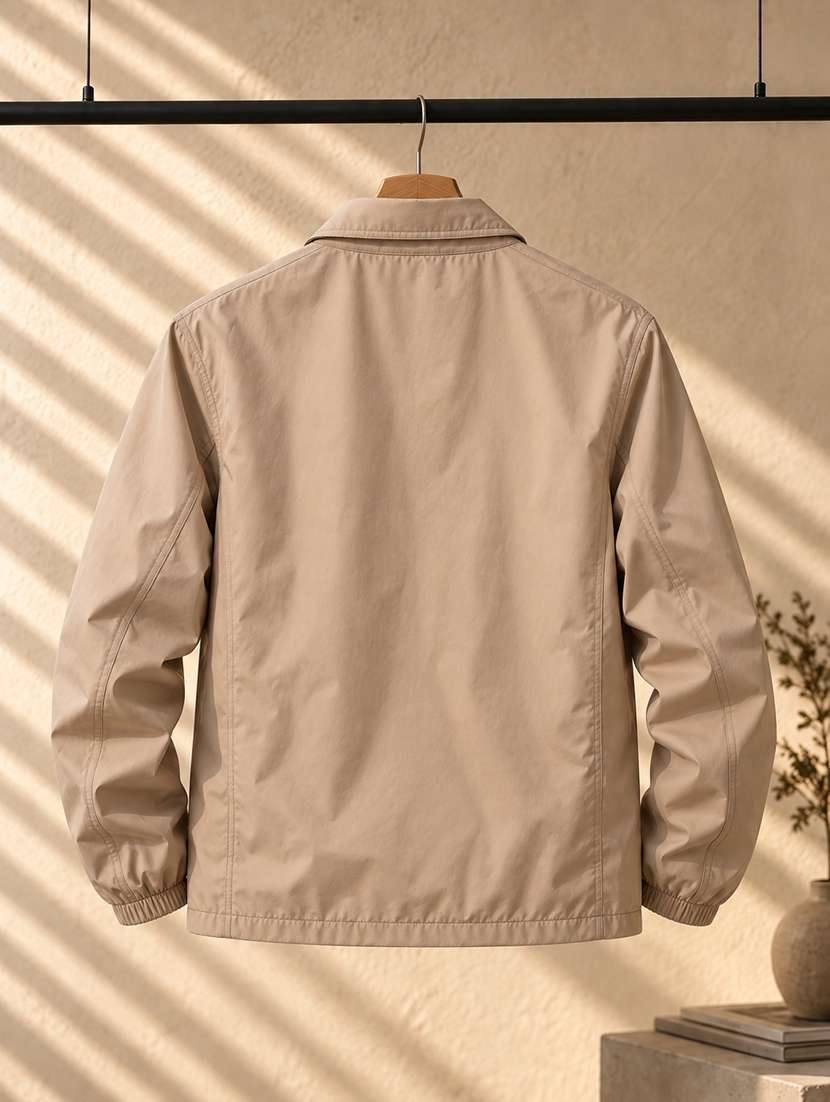 Men Solid Long Sleeves Bomber Jacket - 22723411 -  Standard Image - 3