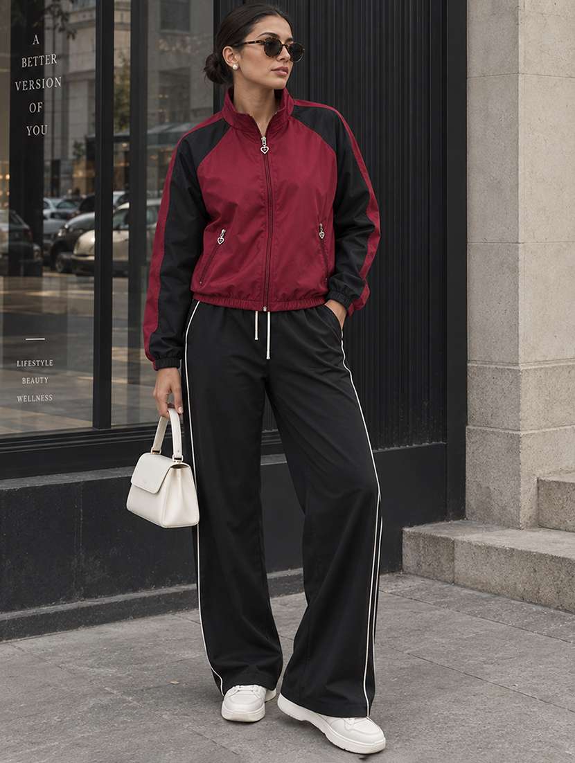 Women Colourblocked Long Sleeves Windcheater - 22724014 -  Standard Image - 3