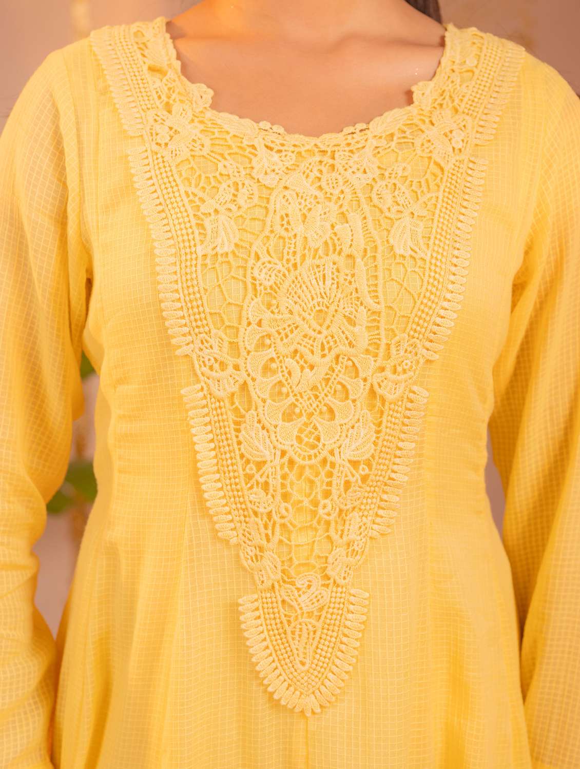 Women Self Design Long Sleeves Anarkali Kurta - 22724854 -  Standard Image - 5