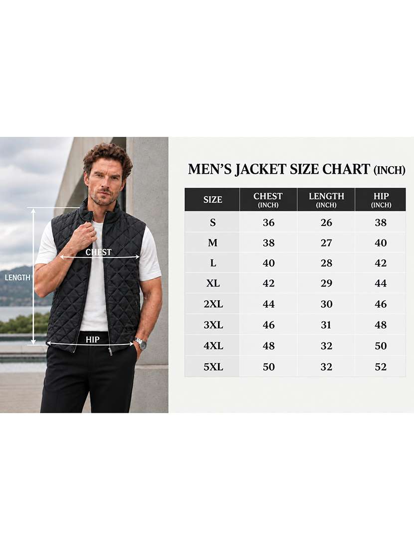 Men Solid Sleeveless Lightweight Quilted Jacket - 22727117 -  Standard Image - 3