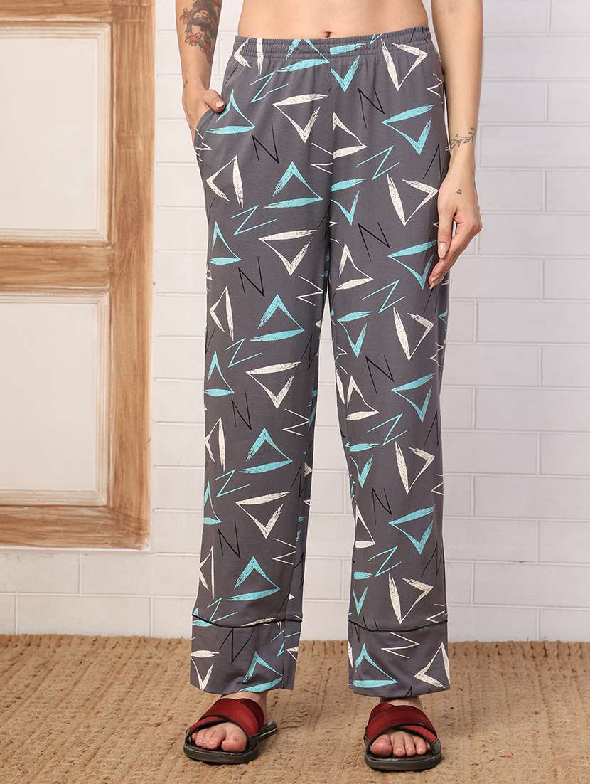 Women Printed Long Sleeves Pyjama Set - 22727153 -  Standard Image - 5