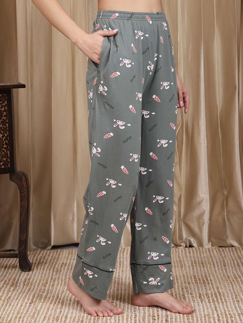 Women Printed Long Sleeves Pyjama Set - 22727157 -  Standard Image - 5