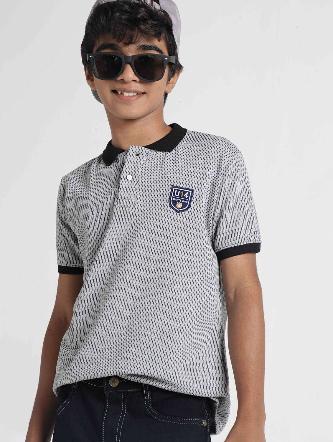 boys printed short sleeves regular fit t-shirt