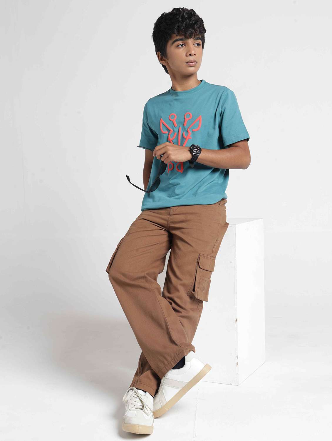 Boys Printed Short Sleeves Regular Fit T-shirt - 22727223 -  Standard Image - 5
