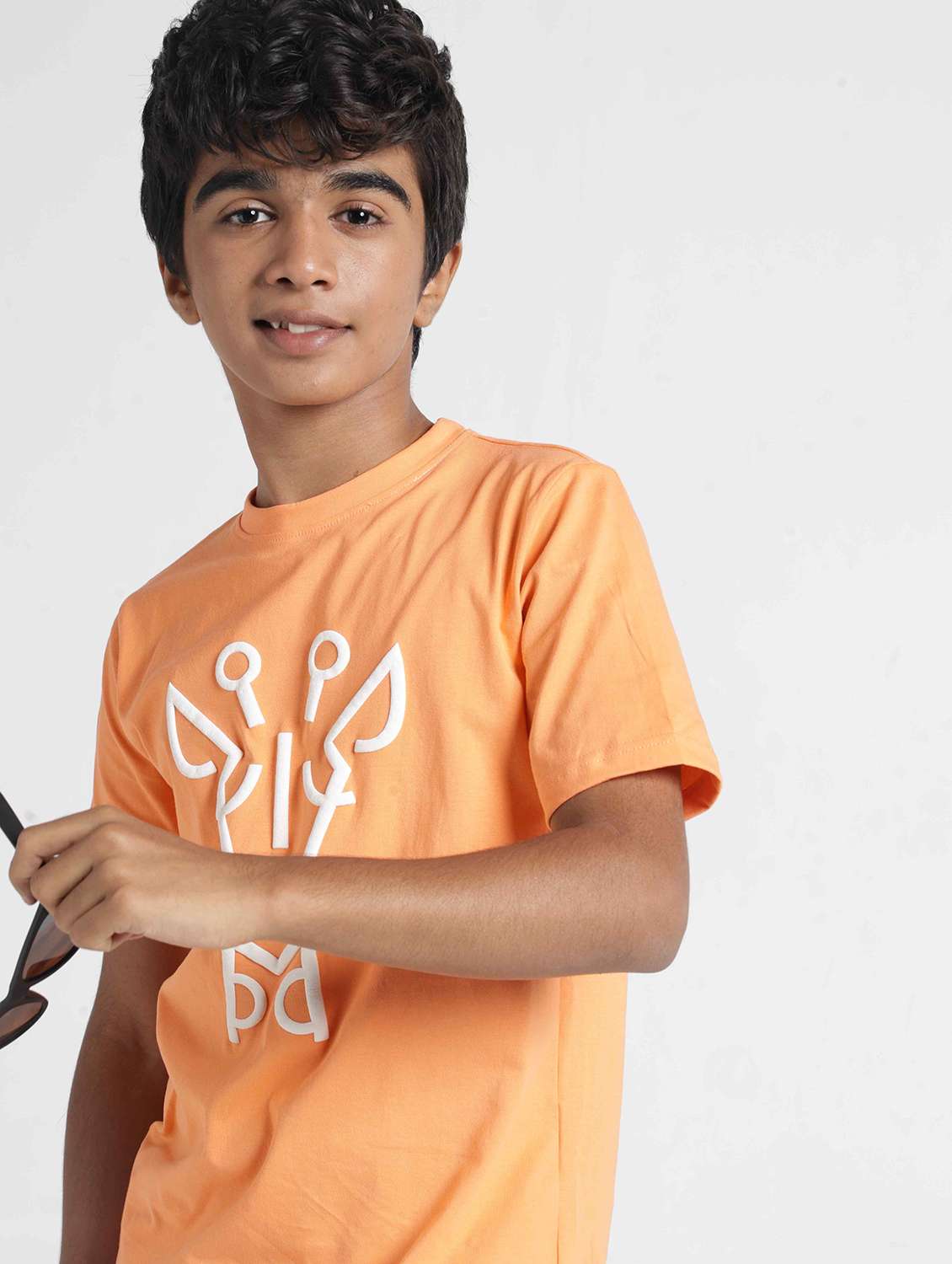 boys printed short sleeves regular fit t-shirt