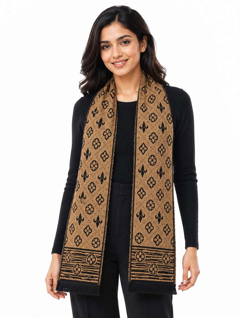 unisex printed reversible muffler