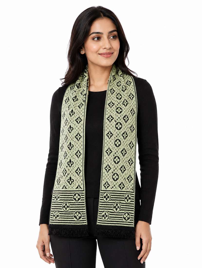unisex printed reversible muffler
