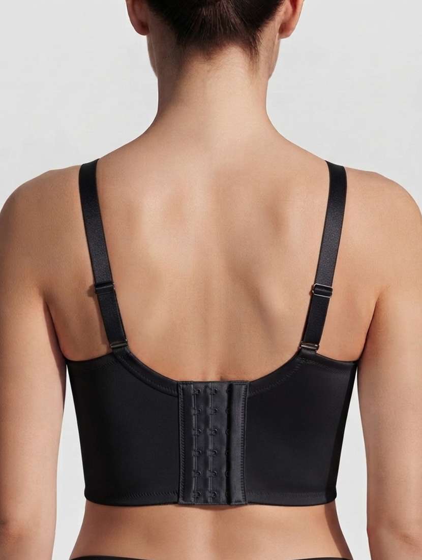 Women Solid Three Fourth Coverage Corset Bra - 22727601 -  Standard Image - 3