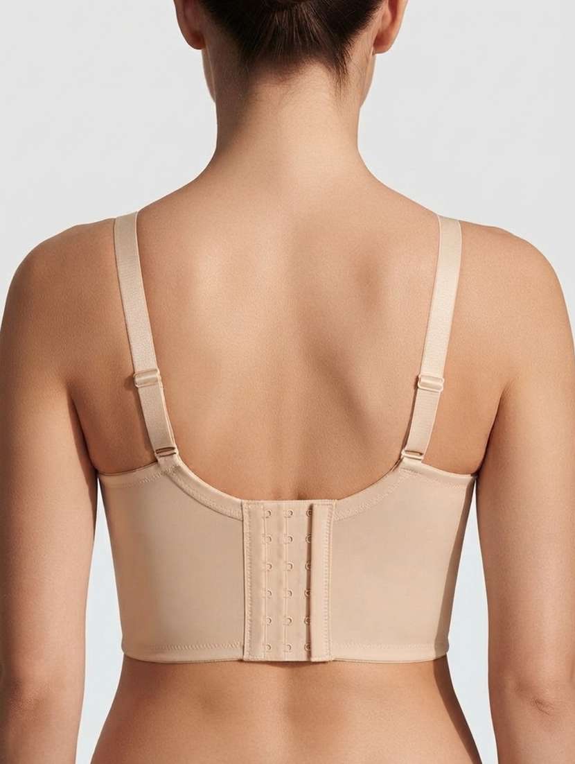 Women Solid Three Fourth Coverage Corset Bra - 22727608 -  Standard Image - 3
