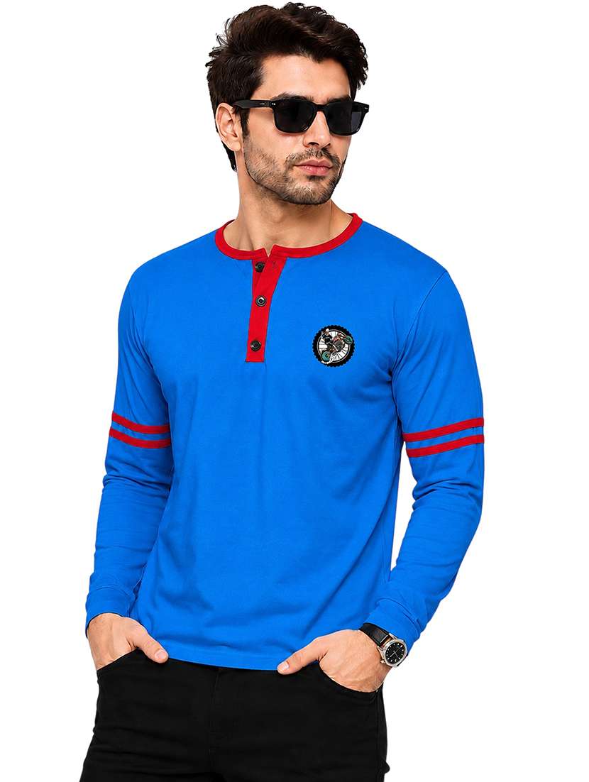 men striped long sleeve regular fit t-shirt