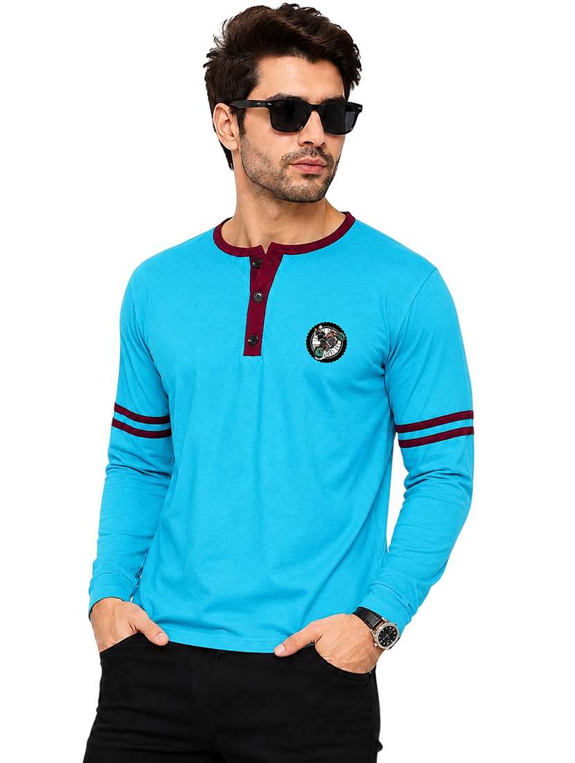 men striped long sleeve regular fit t-shirt