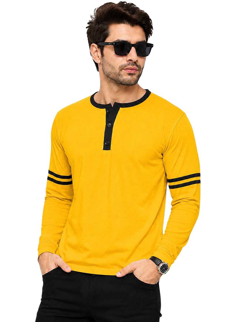men striped long sleeve regular fit t-shirt
