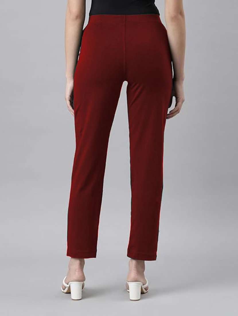 Red Cotton Trousers - 22728284 -  Standard Image - 3