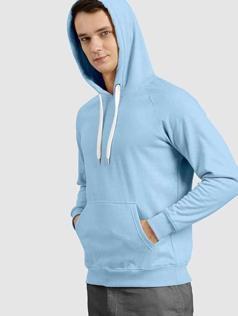 men solid long sleeve regular fit sweatshirt