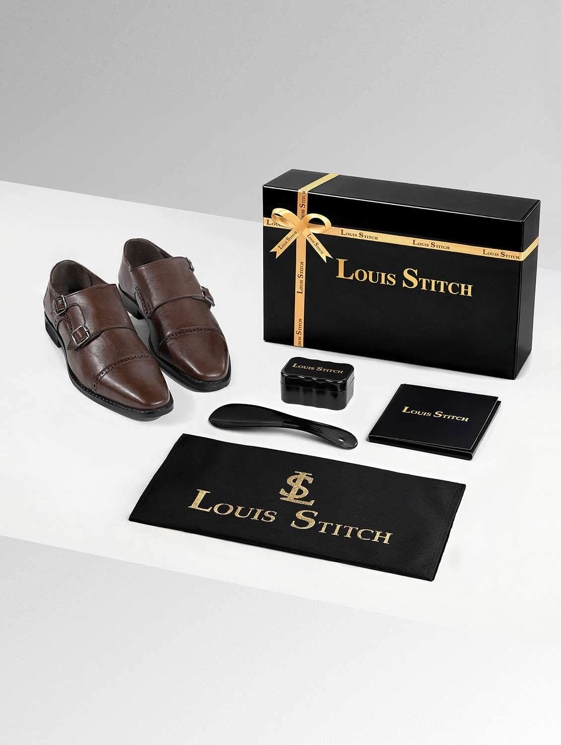 Men Brown Slip On Monk Strap - 22729947 -  Standard Image - 5