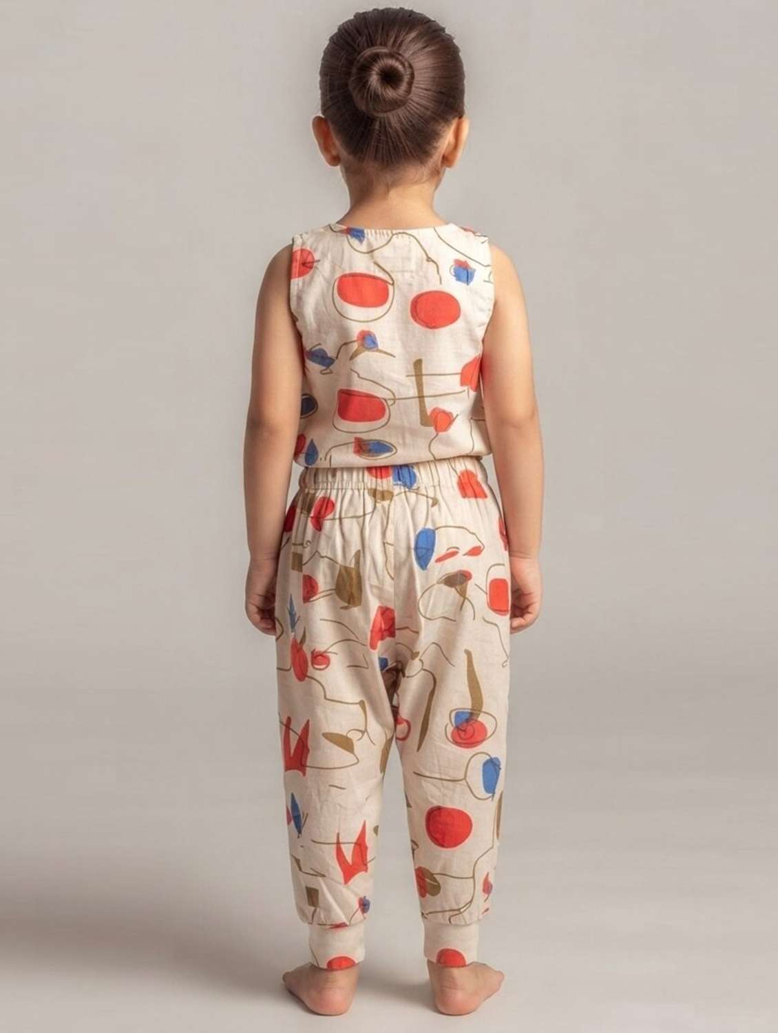 Girls Printed Mid Rise Regular Fit Harem - 22729997 -  Standard Image - 3