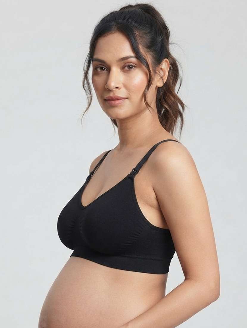 Women Solid Full Coverage Maternity Bra - 22730904 -  Standard Image - 3