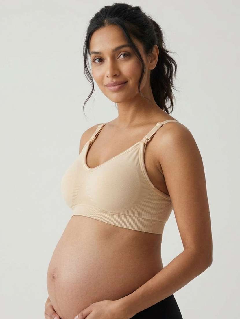 Women Solid Full Coverage Maternity Bra - 22730907 -  Standard Image - 3