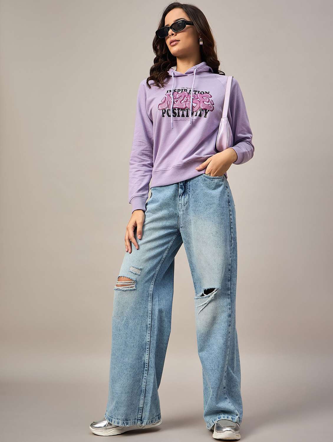 Women Printed Long Sleeves Hooded Sweatshirt - 22731467 -  Standard Image - 3