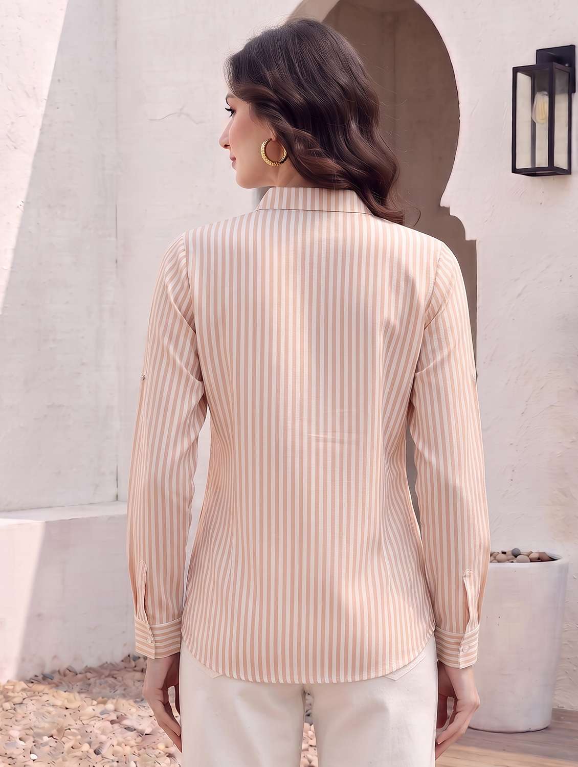 Women Striped Long Sleeves Regular Shirt - 22731499 -  Standard Image - 3
