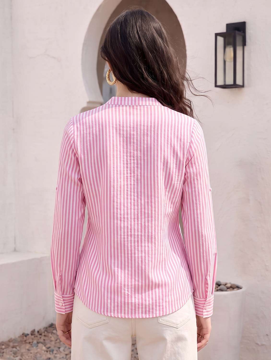 Women Striped Long Sleeves Regular Shirt - 22731500 -  Standard Image - 3