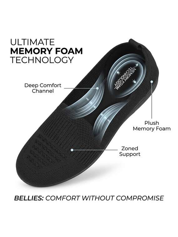 Women Textured Slip On Ballerina - 22731569 -  Standard Image - 3