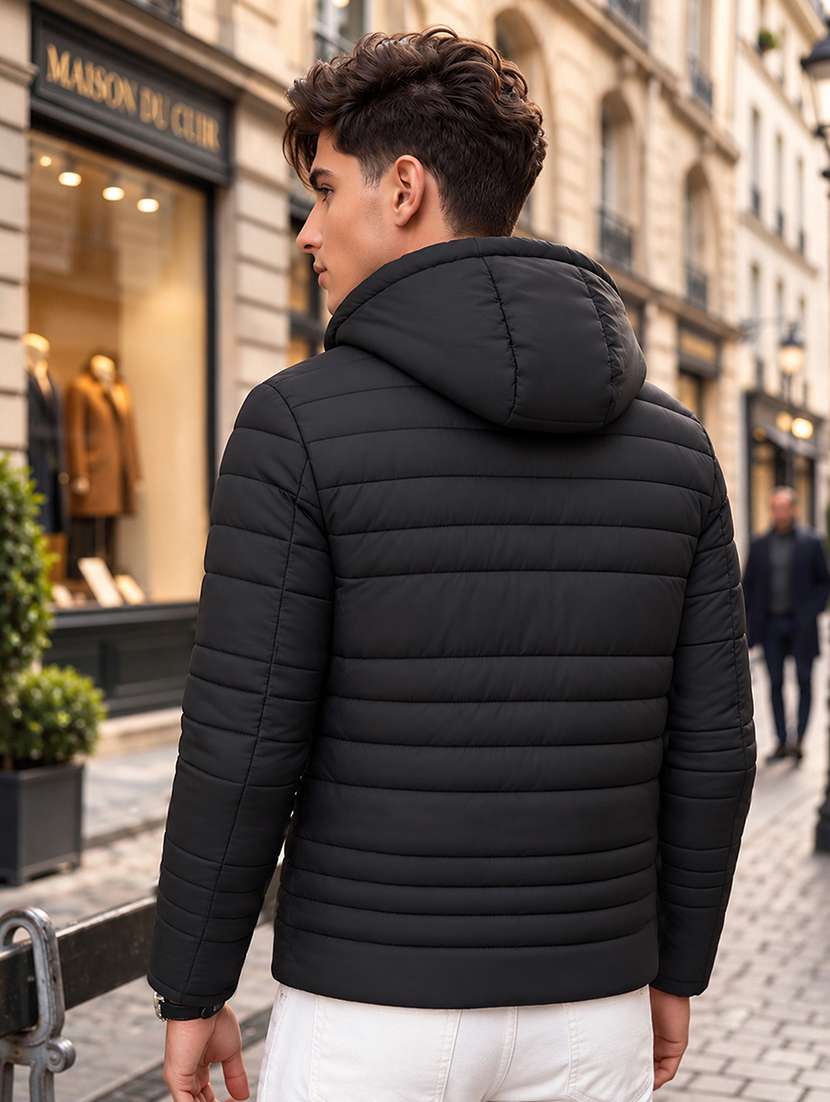 Men Solid Long Sleeve Puffer Jacket - 22733727 -  Standard Image - 3