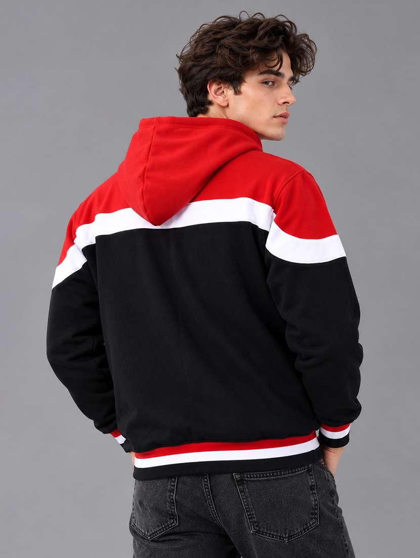 Men Color Block Long Sleeve Oversized Sweatshirt - 22733761 -  Standard Image - 3