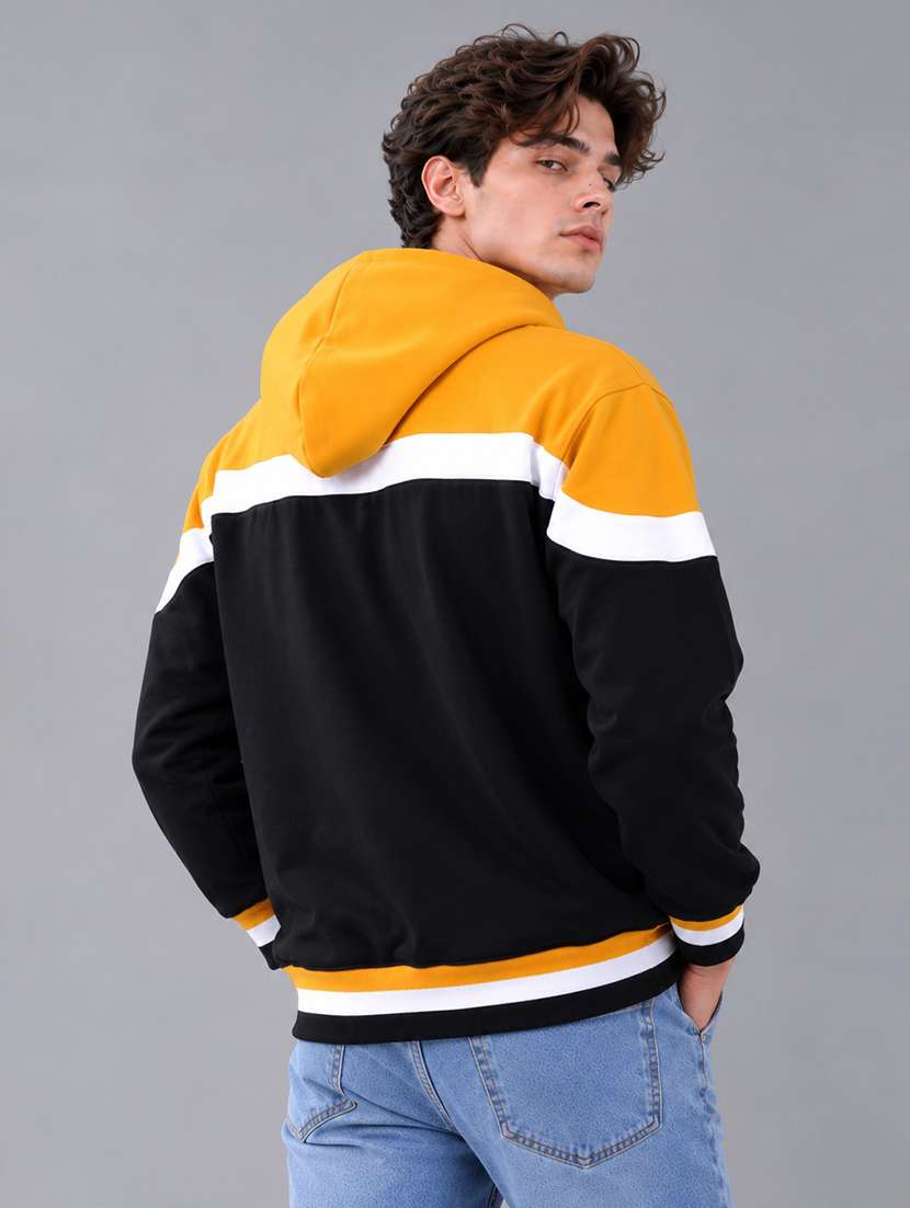 Men Color Block Long Sleeve Oversized Sweatshirt - 22733762 -  Standard Image - 3