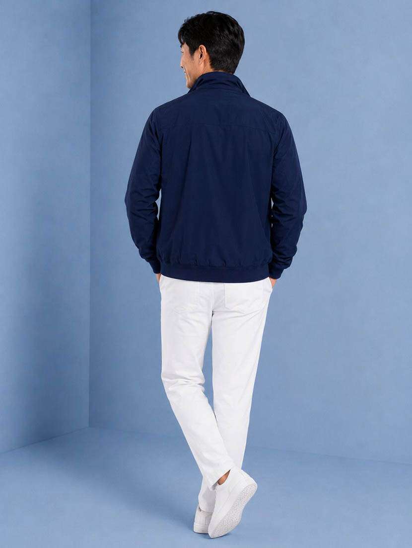 Men Color Block Long Sleeve Windcheater Bomber Jacket - 22734982 -  Standard Image - 3