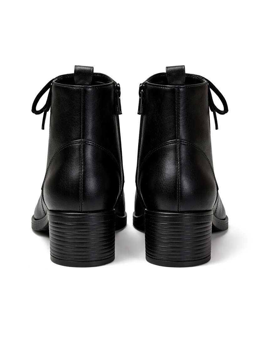 Women Solid Lace Up Ankle Boots - 22735177 -  Standard Image - 3