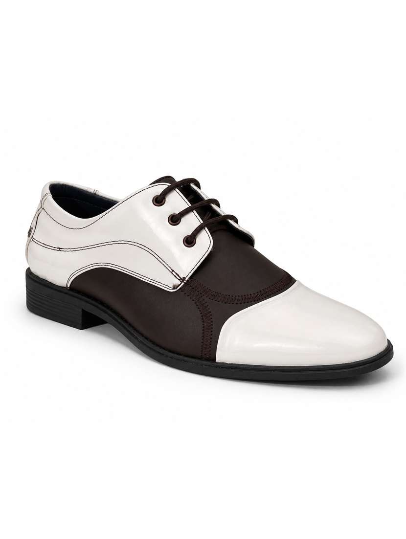 men brown lace-up derby