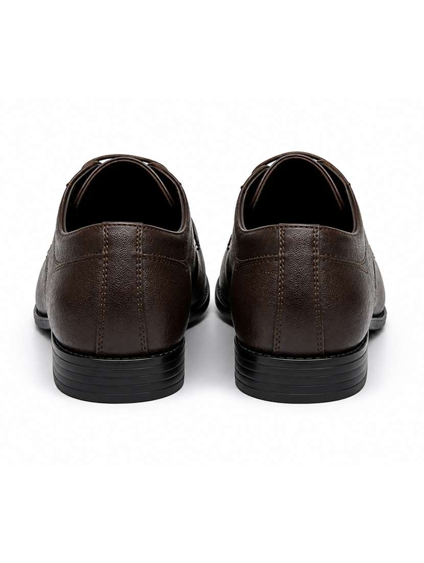 Men Brown Lace-up Brouge - 22735187 -  Standard Image - 3