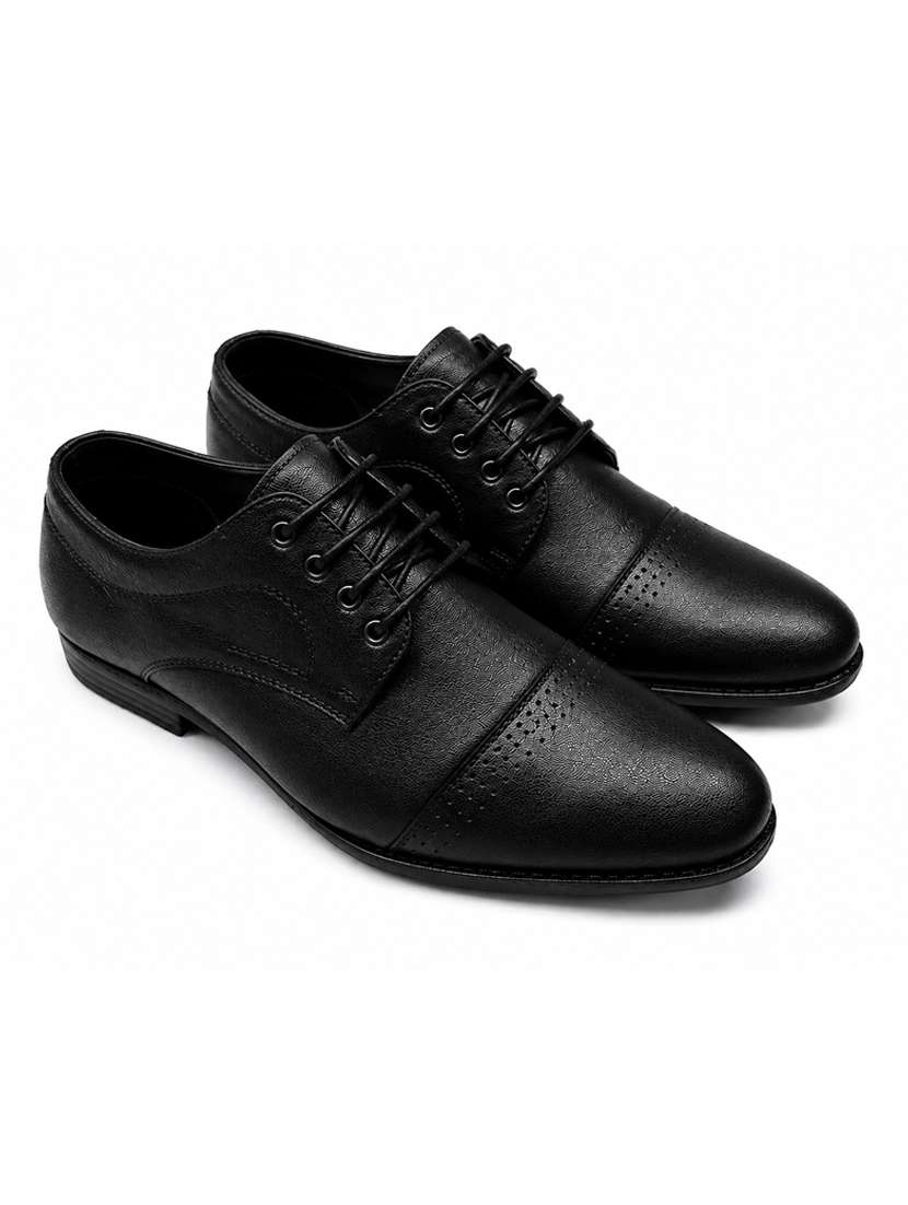 men black lace-up brouge