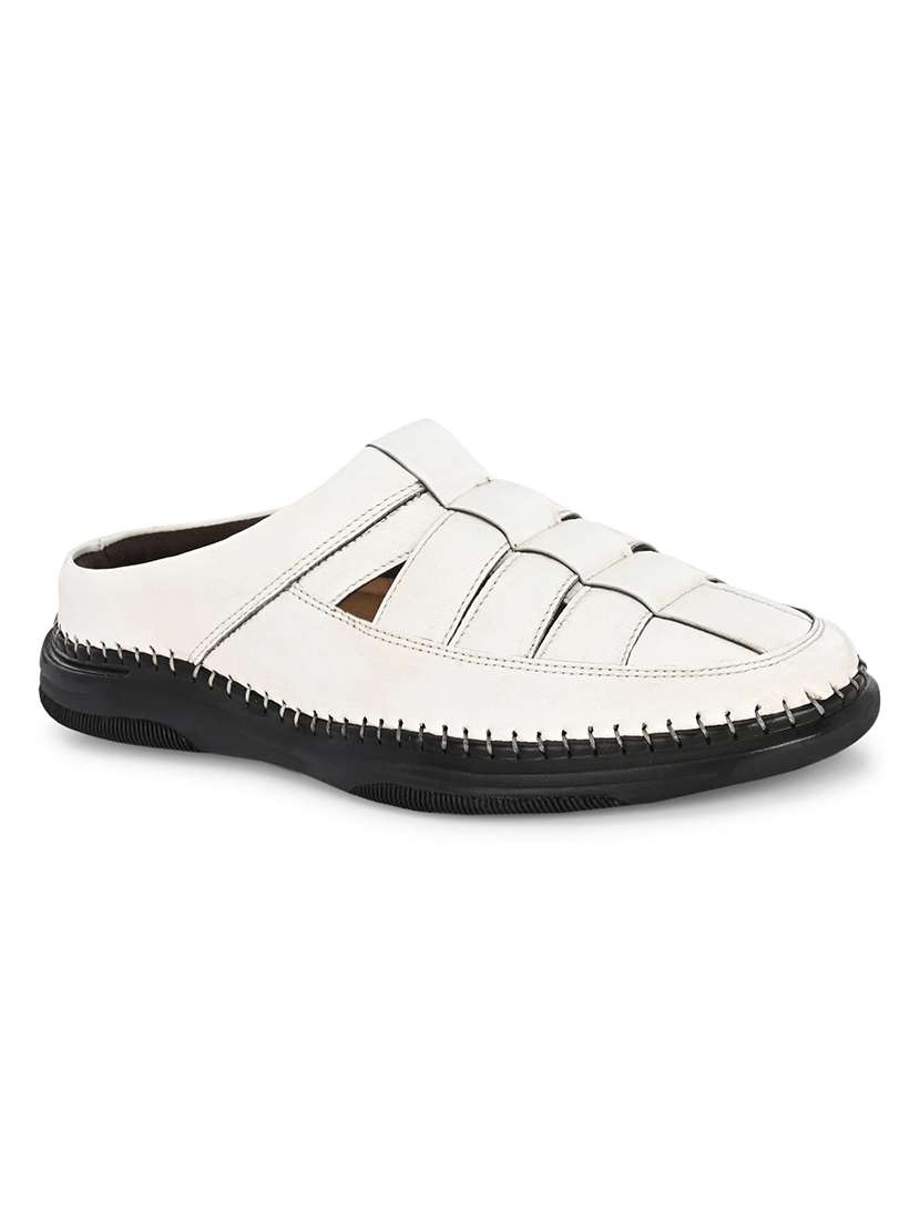 men white slip on mule