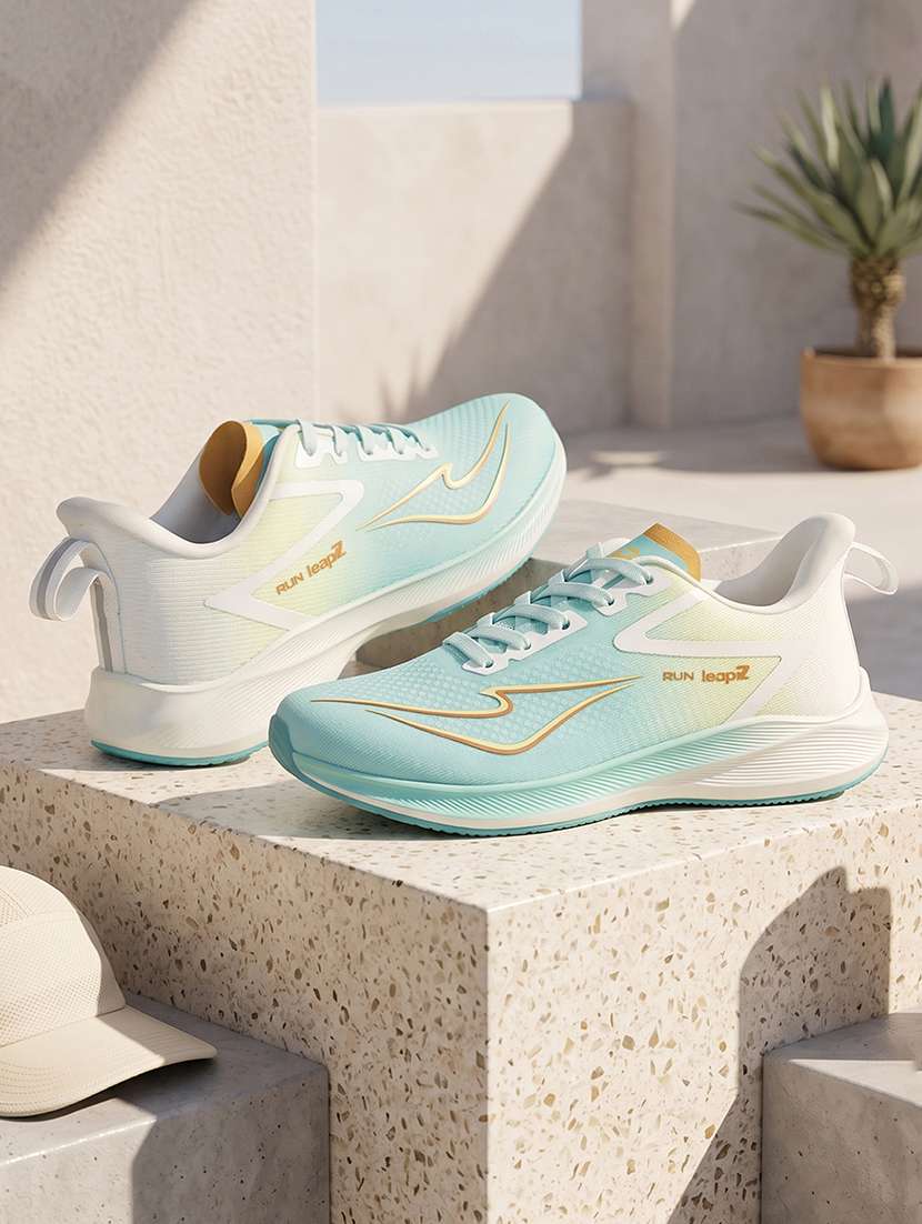 women ombre lace up sports shoes