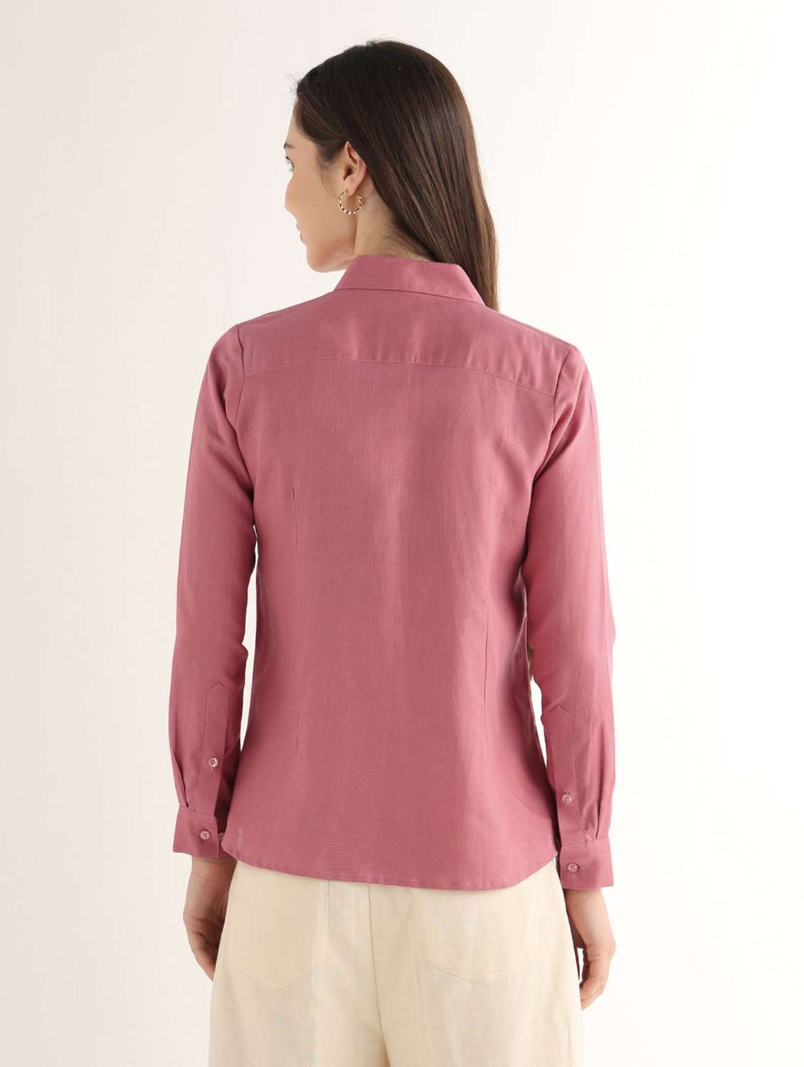 Women Solid Long Sleeves Regular Shirt - 22737571 -  Standard Image - 3
